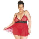 Camisola Plus Size Assanhada Preta