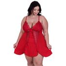 Camisola Plus Size Detahe de Renda Bia