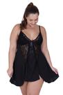 Camisola Plus Size Detalhe Renda Macia - c4 BIA