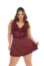 Camisola Plus Size Sexy Renda Linha Noite Feminina Camisola Plus Size Sexy Renda Linha Noite Feminina