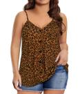 Camisola regata TIYOMI Plus Size para mulheres com alça espaguete Camisola regata TIYOMI Plus Size para mulheres com alça espaguete