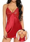 Camisola Renda Sensual Noite Lingerie Feminina C/ Calcinha