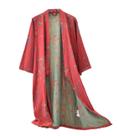 Camisola, roupão de banho, gaze de algodão Yukata para mulheres, vermelho XXL Camisola, roupão de banho, gaze de algodão Yukata para mulheres, vermelho XXL