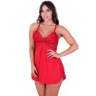 Camisola Sensual Com Renda E Alças Ajustáveis Decote Nas Costas Pijama Linha Noite