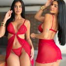 Camisola Sensual Tule C Calcinha Sem Bojo Renda Com Abertura Camisola Sensual Tule C Calcinha Sem Bojo Renda Com Abertura