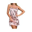 Camisola Sexy De Cetim Com Costas Descobertas E Alças Para Mulheres, Confortável Para Noites De Luxo