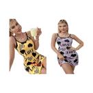 Camisola Sexy De Verão Para Mulheres, Saia Curta Com Estampa De Cartoon Fofo, Pijamas Para Uso Em