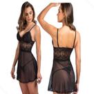 Camisola Sexy Transparente Curta em Tule Lingerie Sensual Camisola Sexy Transparente Curta em Tule Lingerie Sensual