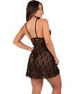 Camisola transparente preta feminina