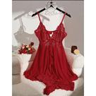 Camisola Verde Escura Com Alças, Roupa De Dormir Transparente E Macia, Conjunto De Pijamas Sexy plus Camisola Verde Escura Com Alças, Roupa De Dormir Transparente E Macia, Conjunto De Pijamas Sexy plus