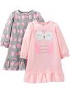 Camisolas Simple Joys da Carter's Girls Fleece, 6-7 anos, pacote com 2