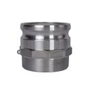 Camlock Fittings Quafwia Aluminium Type F 4" com adaptador macho