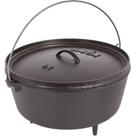 Camp Dutch Oven Lodge 10 litros de ferro fundido pré-temperado preto