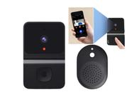 Campainha Câmera Kit Wifi Sem Fio Áudio Interfone Portão