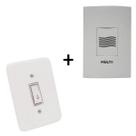 Campainha com Interruptor Residencial de Embutir em Caixa 4x2" Bivolt Campainha com Interruptor Residencial de Embutir em Caixa 4x2" Bivolt