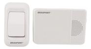 Campainha Sem Fio 12V Para Porta Branco Brasfort Campainha Sem Fio 12V Para Porta Branco Brasfort