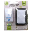 Campainha sem fio 32 toques a pilha / bivolt alcance 50m na cartela - HM COMERCIO Campainha sem fio 32 toques a pilha / bivolt alcance 50m na cartela - HM COMERCIO