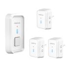 Campainha Sem Fio Externa Dupla Alcance Ate 100 Mts 3 Receptores Intelbras Branca