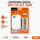 Campainha Sem Fio Foxlux CAD 3 Bivolt com Alcance de 100m e 32 Toques, Instalação Rápida Plug and Play Para Residências, Escritórios e Pequenos Comérc Campainha Sem Fio Foxlux CAD 3 Bivolt com Alcance de 100m e 32 Toques, Instalação Rápida Plug and Play Para Residências, Escritórios e Pequenos Comérc