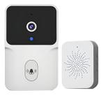 Campainha Sem Fio Inteligente com Câmera WiFi,Microfone Visão Noturna HD, Áudio Bidirecional, , Monitoramento em Tempo Real