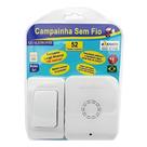 Campainha Sobrepor 52 Toques S/ Fio Branca Qualitronix