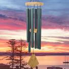 Campanas de viento Howarmer de 91 cm para exterior, tono profundo, color verde