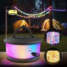 Camping String Lights Zocelight 10m, recarregável, 19 modos Camping String Lights Zocelight 10m, recarregável, 19 modos