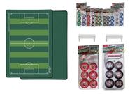 Campo de Futebol de Botão 90x60 Cm +02 Jogos Clássicos Escolha a Cor