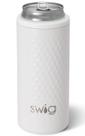 Can Cooler Swig Life Skinny de aço inoxidável isolado de 12 onças