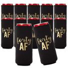 Can Coolers Set Forty AF 40th Birthday Favors Decoração de Festa
