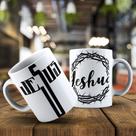 Canacas Em Porcelana Temas Evangélicos "Jesus"