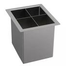 Canal Equipado Porta Utensílios 15x17 Mekal Match Mini Inox Escovado 01721216
