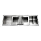 Canal Organizador Completa 60cm. Inox Com Válvula