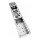 Canal Organizador Completa 90cm. Inox Com Válvula