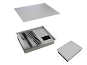 Canal Organizador Equipado 4 Módulos Calha Úmida Lateral Quadratta 50x40 Com Porta Esponja
