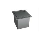 Canal Organizador Match Mini Container Com Tampa Escovado 15x17 Cm - Mekal