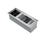 Canal Organizador Umido c/Acessorios Inox 477MM LX962045 Lexxa Bagno