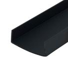 Canaleta en U para Bordes de Muebles OUTWATER Plástico Estireno 91 cm Negro Paquete de 4