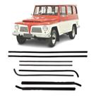 Canaletas E Pestanas P/ Porta Rural Willys De 1967 Até 1977 F103