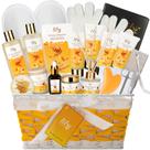 Canasta de Regalo Lily Roy Set de Baño y Cuidado Corporal de Lujo de 21 Piezas para Mujeres
