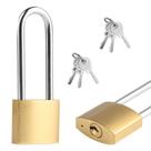 Candado QBXMY7 con llave, hierro de 16.3 cm para cerca exterior