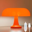 Candeeiro de cabeceira DIVEKID Orange Retro Mushroom com 3 cores de 10 níveis