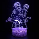 Candeeiro de mesa 3D Anime Bleach Black Butler Assassin's Creed LED