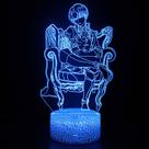 Candeeiro de mesa 3D Attacks On Titans Colorful Touch LED Night Light