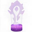 Candeeiro de mesa 3D Creative Warcraft USB Colorful Touch LED Light
