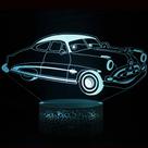Candeeiro de mesa 3D Night Light Cars LED Colorful Touch Remote