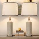 Candeeiro de mesa AIDENOEY 70cm Dimmable Touch, conjunto de 2 portas USB