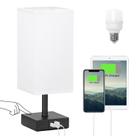 Candeeiro de mesa Ambimall com portas USB A+C Touch Control
