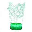 Candeeiro de mesa Angel 3D LED Touch Remote Control Night Light
