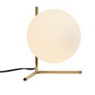 Candeeiro de mesa BOKT Mid Century Modern Brass Gold Glass Globe Candeeiro de mesa BOKT Mid Century Modern Brass Gold Glass Globe